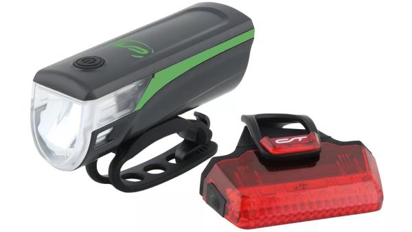 Contec Batteriel.-Set T-Speed Fahrradlampen Set